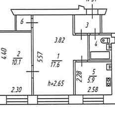 Квартира 42,5 м², 2-комнатная - изображение 5