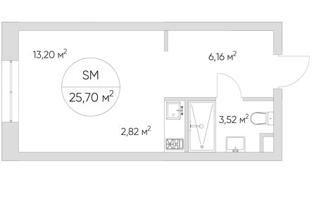 27,3 м², квартира-студия 11 300 000 ₽ - изображение 124