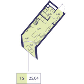 Квартира 25 м², 1-комнатная - изображение 1