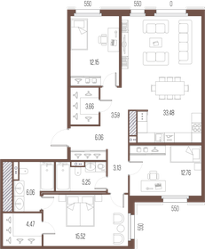 95 м², 2-комнатная квартира 37 900 000 ₽ - изображение 18