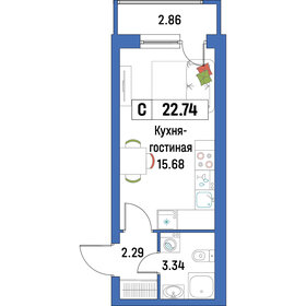 21,9 м², квартира-студия 4 200 000 ₽ - изображение 114