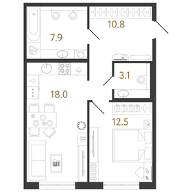 132 м², 1-комнатная квартира 37 077 000 ₽ - изображение 112