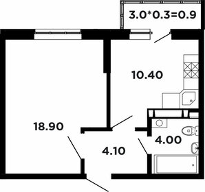 37,2 м², 1-комнатная квартира 6 882 000 ₽ - изображение 25