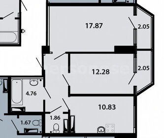 62,5 м², 2-комнатная квартира 9 500 000 ₽ - изображение 40