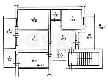 75 м², 3-комнатная квартира 14 200 000 ₽ - изображение 21