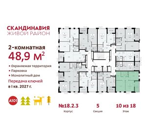 48,9 м², 2-комнатная квартира 13 454 274 ₽ - изображение 16