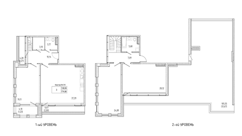 139,2 м², 3-комнатная квартира 55 518 920 ₽ - изображение 16