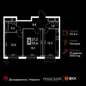 53,6 м², 2-комнатная квартира 15 818 440 ₽ - изображение 36