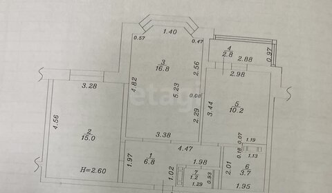 Квартира 57 м², 2-комнатная - изображение 1