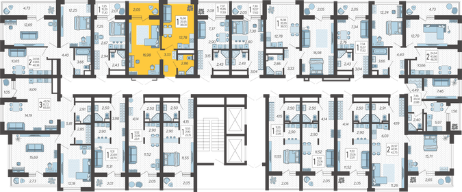 24,1 м², 1-комнатные апартаменты 20 200 000 ₽ - изображение 102