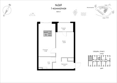 47,6 м², 1-комнатная квартира 10 758 478 ₽ - изображение 34