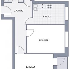 Квартира 61 м², 2-комнатная - изображение 4