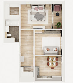 54,3 м², 2-комнатная квартира 4 561 200 ₽ - изображение 80