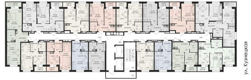 Квартира 43,2 м², 2-комнатная - изображение 1