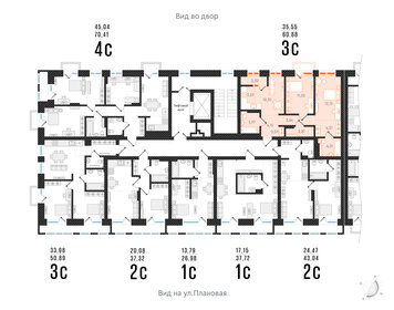 56,8 м², 3-комнатная квартира 6 700 000 ₽ - изображение 120