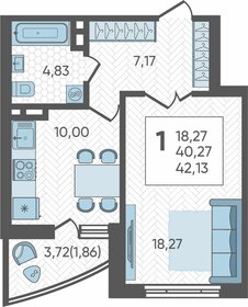 35,9 м², 1-комнатная квартира 5 900 000 ₽ - изображение 76