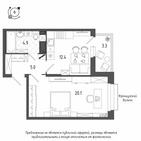 49,9 м², 1-комнатные апартаменты 15 390 000 ₽ - изображение 43