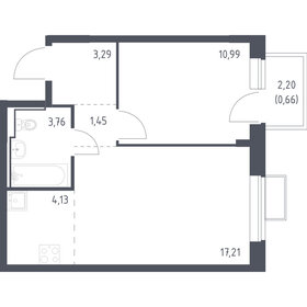 Квартира 36,5 м², 1-комнатная - изображение 1