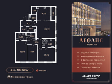 Квартира 138,7 м², 4-комнатная - изображение 1