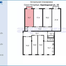 18,7 м², комната - изображение 2