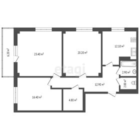 Квартира 104 м², 3-комнатная - изображение 1