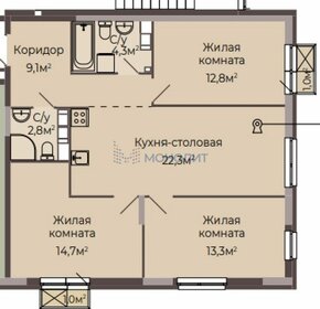 66 м², 3-комнатная квартира 6 500 000 ₽ - изображение 72