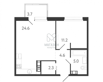 Квартира 48,8 м², 1-комнатная - изображение 2