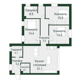 105,8 м², 3-комнатная квартира 13 225 000 ₽ - изображение 12