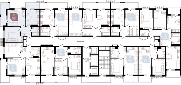 51,9 м², 2-комнатная квартира 7 198 530 ₽ - изображение 26