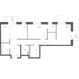 Квартира 75,1 м², 3-комнатная - изображение 1