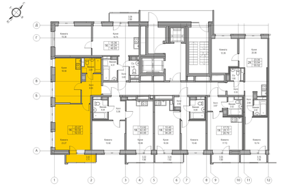 50,3 м², 1-комнатная квартира 9 453 343 ₽ - изображение 31