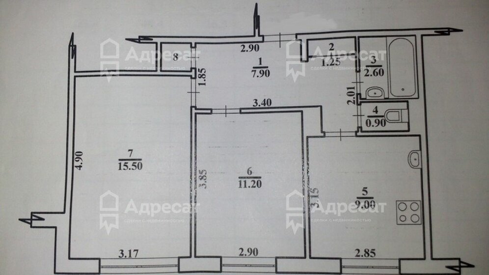 44,8 м², 2-комнатная квартира 2 100 000 ₽ - изображение 21