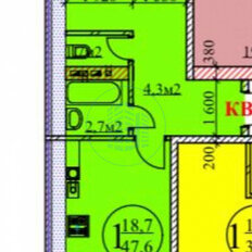 Квартира 49 м², 1-комнатная - изображение 5