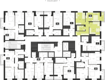 55,4 м², 2-комнатная квартира 7 138 000 ₽ - изображение 21
