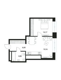 46,3 м², 1-комнатная квартира 8 424 780 ₽ - изображение 18