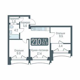 33,3 м², квартира-студия 5 000 000 ₽ - изображение 58