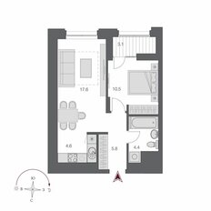 Квартира 44,5 м², 2-комнатная - изображение 2