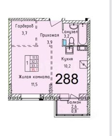 38,3 м², 1-комнатная квартира 5 800 000 ₽ - изображение 101