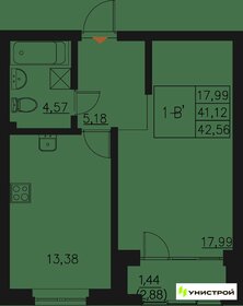 52,1 м², 1-комнатная квартира 10 010 000 ₽ - изображение 23