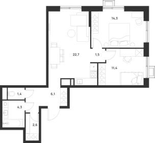 67,3 м², 2-комнатная квартира 17 161 500 ₽ - изображение 15