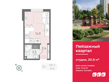 Квартира 20,6 м², студия - изображение 1