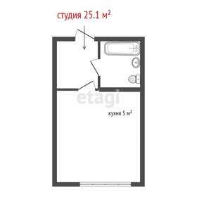 Квартира 25,1 м², студия - изображение 2