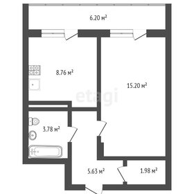 Квартира 35 м², 1-комнатная - изображение 2