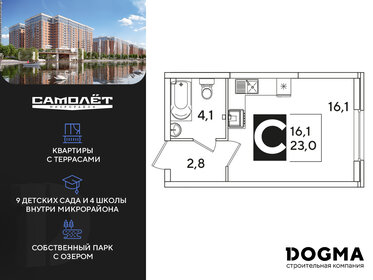 40 м², 1-комнатная квартира 3 600 000 ₽ - изображение 65