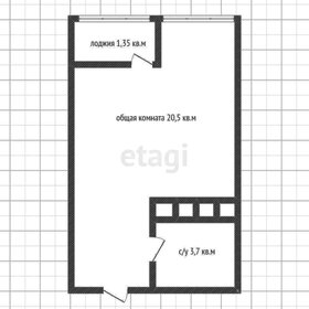 Квартира 25,5 м², студия - изображение 1