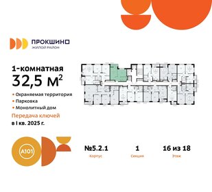 35 м², 1-комнатная квартира 15 000 000 ₽ - изображение 18