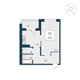38,8 м², 2-комнатная квартира 5 150 000 ₽ - изображение 22