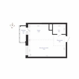 Квартира 41,4 м², 1-комнатная - изображение 1