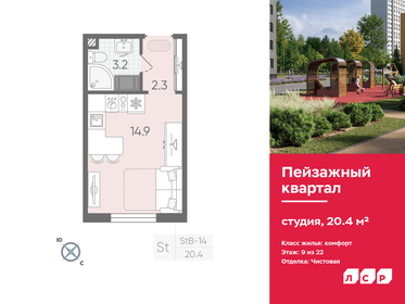 20 м², квартира-студия 4 250 000 ₽ - изображение 24