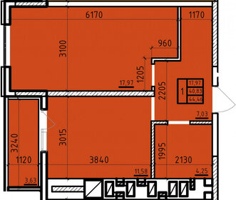 44,7 м², 1-комнатная квартира 4 474 000 ₽ - изображение 33
